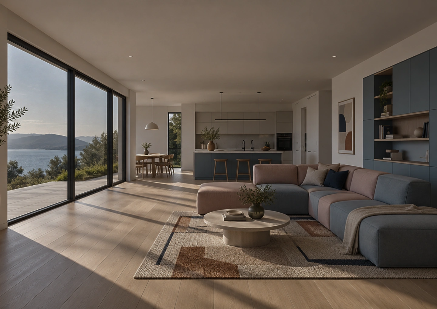 Neutral living room interior